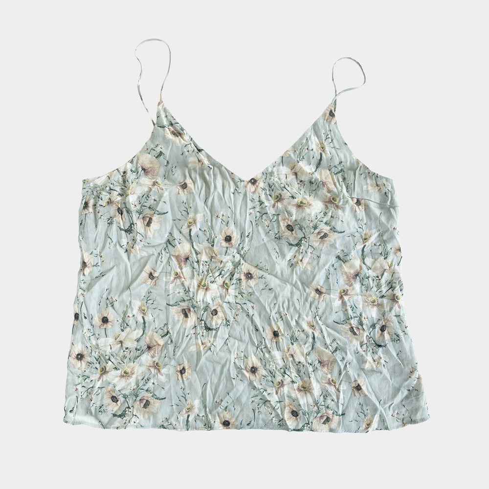 H&M Floral Spaghetti Strap Camisole Top